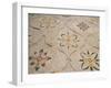 Roman Mosaic, Floral Decoratio, Ostia Antica, Italy-Prisma Archivo-Framed Photographic Print