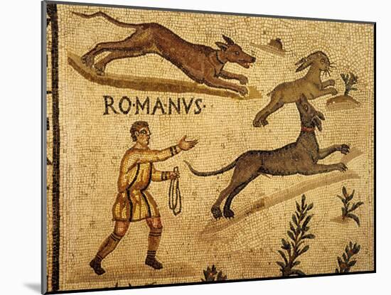 Roman Mosaic, Hare Hunting, 1st century AD-null-Mounted Photographic Print