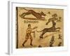 Roman Mosaic, Hare Hunting, 1st century AD-null-Framed Photographic Print