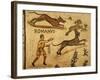 Roman Mosaic, Hare Hunting, 1st century AD-null-Framed Photographic Print