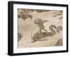 Roman Mosaic, Neptune Riding a Chariot, Baths of Neptune, Ostia Antica, Italy-Prisma Archivo-Framed Photographic Print