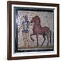 Roman mosaic of a charioteer, 1st century. Artist: Unknown-Unknown-Framed Giclee Print