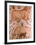 Roman Mosaic of a Ram, a Cow and Calf, 4th Century AD-null-Framed Giclee Print