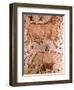 Roman Mosaic of a Ram, a Cow and Calf, 4th Century AD-null-Framed Giclee Print