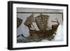 Roman mosaic of a Roman warship, c.2nd century BC-Unknown-Framed Giclee Print