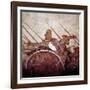 Roman Mosaic of Darius II of Persia at the Battle of Issus, Pompeii, Italy, (1st Century Ad)-CM Dixon-Framed Giclee Print