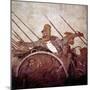 Roman Mosaic of Darius II of Persia at the Battle of Issus, Pompeii, Italy, (1st Century Ad)-CM Dixon-Mounted Premium Giclee Print