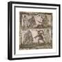 Roman Mosaic of Gladiators, 3rd C-null-Framed Premium Giclee Print