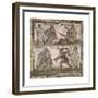 Roman Mosaic of Gladiators, 3rd C-null-Framed Premium Giclee Print