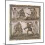 Roman Mosaic of Gladiators, 3rd C-null-Mounted Premium Giclee Print