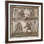 Roman Mosaic of Gladiators, 3rd C-null-Framed Art Print