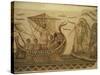 Roman Mosaic, Ulysses and Chant of Sirens, Bardo, Tunisia, North Africa, Africa-David Beatty-Stretched Canvas