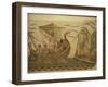 Roman Mosaic, Ulysses and Chant of Sirens, Bardo, Tunisia, North Africa, Africa-David Beatty-Framed Photographic Print