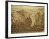 Roman Mosaic, Ulysses and Chant of Sirens, Bardo, Tunisia, North Africa, Africa-David Beatty-Framed Photographic Print
