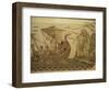 Roman Mosaic, Ulysses and Chant of Sirens, Bardo, Tunisia, North Africa, Africa-David Beatty-Framed Photographic Print