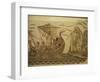 Roman Mosaic, Ulysses and Chant of Sirens, Bardo, Tunisia, North Africa, Africa-David Beatty-Framed Photographic Print