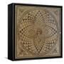 Roman Mosaic with Dyonysius Head-null-Framed Stretched Canvas