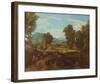 Roman Mountain-Scenery-Jean-François Millet-Framed Art Print