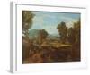 Roman Mountain-Scenery-Jean-François Millet-Framed Art Print