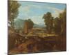 Roman Mountain-Scenery-Jean-François Millet-Mounted Art Print