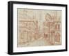 Roman Perspective-Baldassare Peruzzi-Framed Art Print