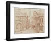 Roman Perspective-Baldassare Peruzzi-Framed Art Print