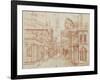 Roman Perspective-Baldassare Peruzzi-Framed Art Print