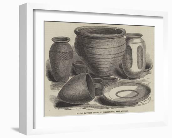 Roman Pottery Found at Headington, Near Oxford-null-Framed Giclee Print