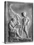 Roman Relief of Daedalus and Icarus-null-Stretched Canvas