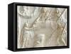 Roman Relief of Mithras, Selene, Cautes and Cautopates-null-Framed Stretched Canvas