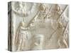 Roman Relief of Mithras, Selene, Cautes and Cautopates-null-Stretched Canvas