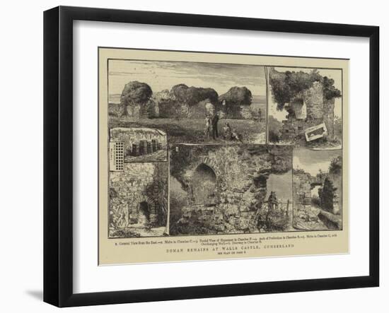 Roman Remains at Walls Castle, Cumberland-null-Framed Giclee Print