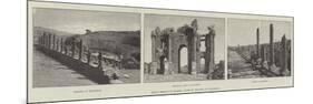 Roman Remains in Algeria, Ruins of the Town of Thaumegas-null-Mounted Premium Giclee Print