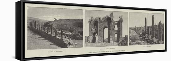 Roman Remains in Algeria, Ruins of the Town of Thaumegas-null-Framed Stretched Canvas