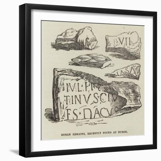 Roman Remains, Recently Found at Burgh-null-Framed Giclee Print