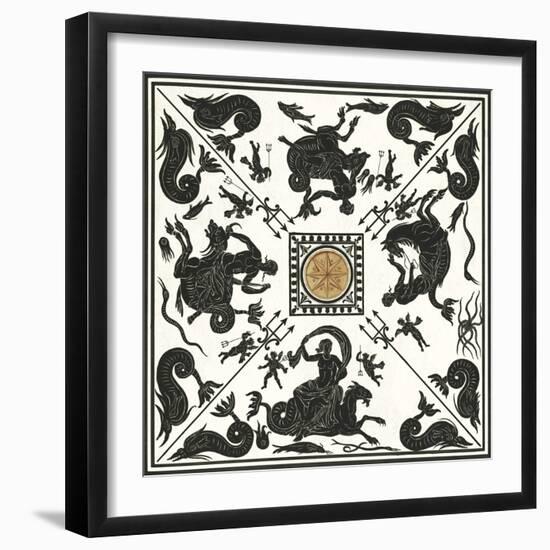 Roman Repeat - Nereids-Historic Collection-Framed Giclee Print