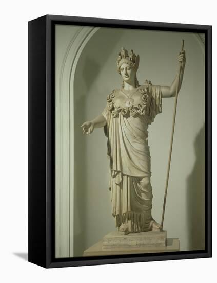 Roman Replica of the Athena Farnese-Phidias-Framed Stretched Canvas