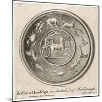 Roman Representation of the Twelve Signs Surrounding the Quadriga (Four-Horse Carriage) of the Sun-T. Worlidge-Mounted Art Print