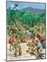 Roman Road Construction-Peter Jackson-Mounted Giclee Print