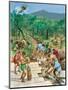 Roman Road Construction-Peter Jackson-Mounted Giclee Print