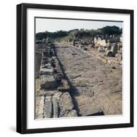 Roman Road in the Archaeological Sites at Porto Torres, Sardinia, Italy-null-Framed Giclee Print