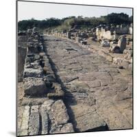 Roman Road in the Archaeological Sites at Porto Torres, Sardinia, Italy-null-Mounted Giclee Print