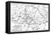 Roman Roads into Hereford and Monmouth-James G Wood-Framed Stretched Canvas