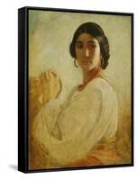 Roman. Römerin. 1860-Anselm Feuerbach-Framed Stretched Canvas