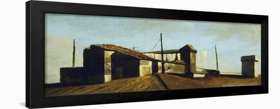 Roman Roofs in Sun, 1778-1782-Pierre Henri de Valenciennes-Framed Giclee Print