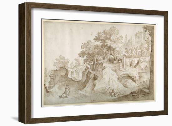 Roman Ruins, 1601-Sebastian Vrancx-Framed Giclee Print