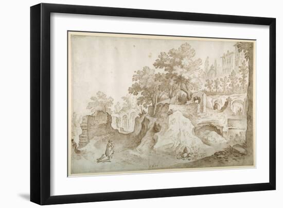 Roman Ruins, 1601-Sebastian Vrancx-Framed Giclee Print