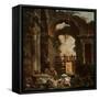 Roman Ruins, 1759 (Oil on Canvas)-Hubert Robert-Framed Stretched Canvas