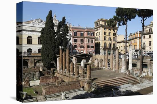 Roman Ruins in the Sacred Area (Area Sacra) of Largo Argentina, Rome, Lazio, Italy-Stuart Black-Stretched Canvas