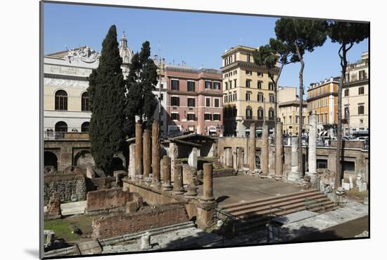 Roman Ruins in the Sacred Area (Area Sacra) of Largo Argentina, Rome, Lazio, Italy-Stuart Black-Mounted Photographic Print